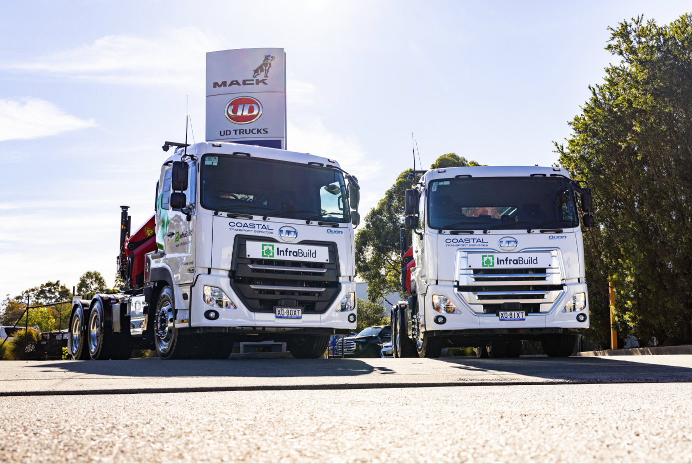 Coastal Transport Services UD Quons at VCV Newcastle Dealership